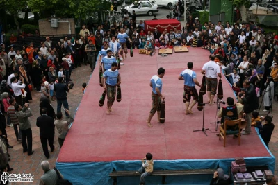 محوطه خانه هنرمندان در جشن های خانه تئاتر
