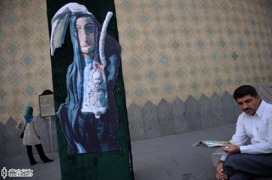 آماده سازی فضای تئاتر شهر برای چهاردهمین جشنواره بین المللی نمایش های آیینی و سنتی 3