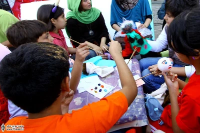 کارگاه آموزشی در محوطه تئاترشهر