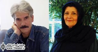 ”منیژه محامدی” و ”رضا صابری” در اداره تئاتر تمرین می‌کنند