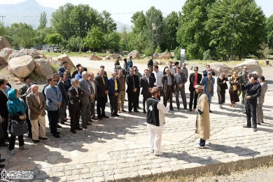 حضور هنرمندان در گلزار شهدا کرمانشاه و مجموعه فرهنگی تاریخی  بیستون 5