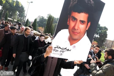 مراسم تشییع پیکر بهرام ریحانی