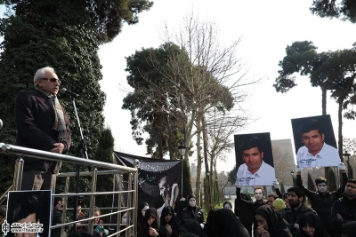 مراسم تشییع پیکر بهرام ریحانی