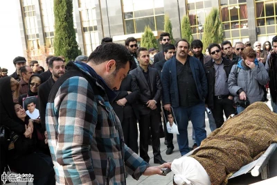 مراسم تشییع پیکر بهرام ریحانی