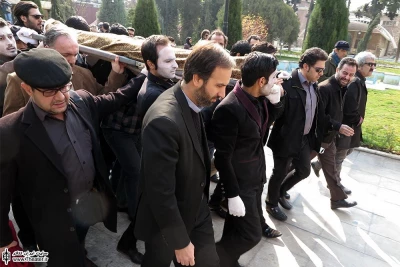 مراسم تشییع پیکر بهرام ریحانی