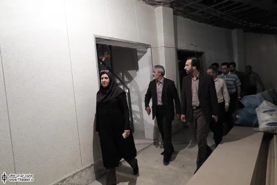 بازدید مهدی شفیعی از مراحل بازسازی تئاتر شهر