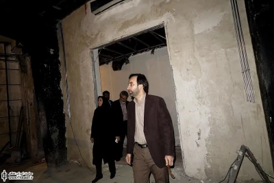 بازدید مهدی شفیعی از مراحل بازسازی تئاتر شهر