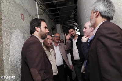 بازدید مهدی شفیعی از مراحل بازسازی تئاتر شهر