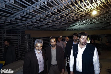 بازدید مهدی شفیعی از مراحل بازسازی تئاتر شهر 11