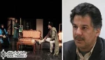 هنرمندان به تماشای نمایش «در سوگ کاظم اشتری» نشستند