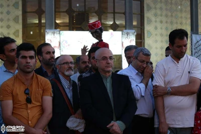 بازدید علی مراد خانی از نمایش های روز پنجم جشنواره آیینی و سنتی