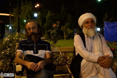 علی مرادخانی و مهدی شفیعی در بخش قهوه خانه نمایش های ایرانی