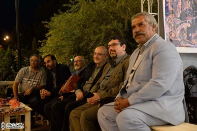 علی مرادخانی و مهدی شفیعی در بخش قهوه خانه نمایش های ایرانی