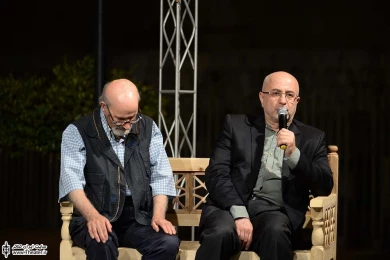 علی مرادخانی و مهدی شفیعی در بخش قهوه خانه نمایش های ایرانی 6