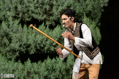 علی مرادخانی و مهدی شفیعی در بخش قهوه خانه نمایش های ایرانی