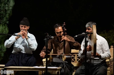 علی مرادخانی و مهدی شفیعی در بخش قهوه خانه نمایش های ایرانی