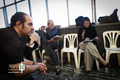 تمرین نمایش مجلس ضربت زدن