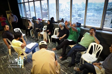 تمرین نمایش مجلس ضربت زدن