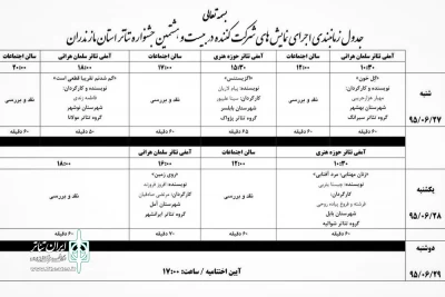 با شرکت پنج نمایش

جشنواره تئاتر استانی مازندران آغاز شد