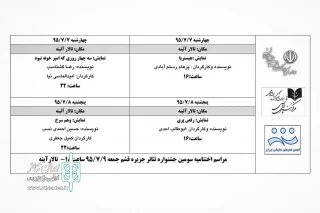 سومین جشنواره تئاتر استانی قشم

تالار آیینه میزبان رقابت 4 نمایش