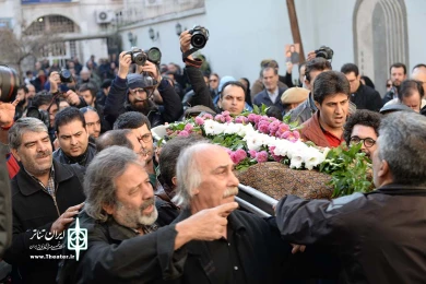 تشییع پیکر دنیا فنی زاده