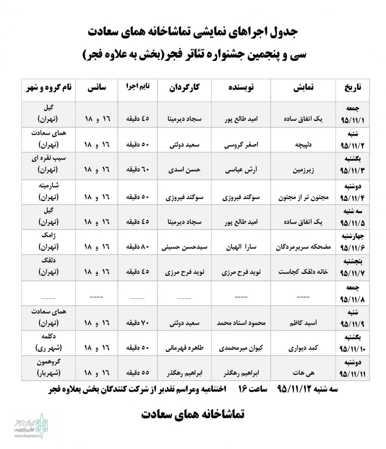 تماشاخانه «همای سعادت» میزبان 20 اجرای نمایش خواهد بود 2