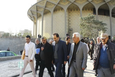 بازدید مرتضی طلایی از تئاتر شهر