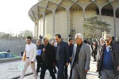 بازدید مرتضی طلایی از تئاتر شهر