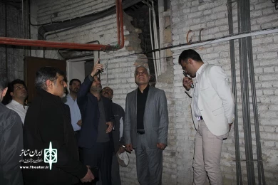 بازدید مرتضی طلایی از تئاتر شهر