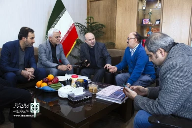 بازدید مرتضی طلایی از تئاتر شهر