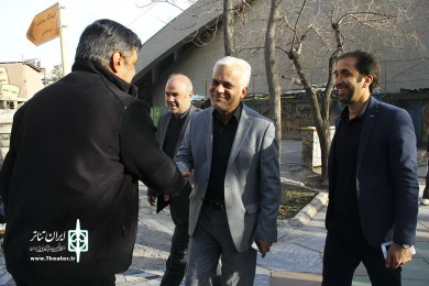 بازدید مرتضی طلایی از تئاتر شهر