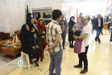 کارگاه غرفه ایران تئاتر در نمایشگاه مطبوعات