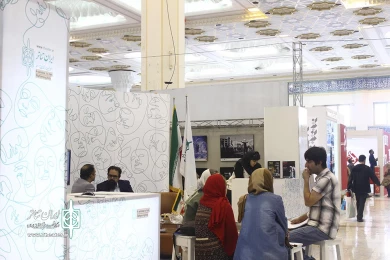 کارگاه غرفه ایران تئاتر در نمایشگاه مطبوعات