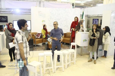 کارگاه غرفه ایران تئاتر در نمایشگاه مطبوعات