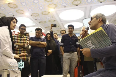 کارگاه غرفه ایران تئاتر در نمایشگاه مطبوعات