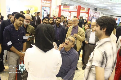 کارگاه غرفه ایران تئاتر در نمایشگاه مطبوعات