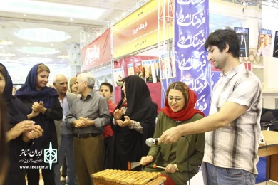 کارگاه غرفه ایران تئاتر در نمایشگاه مطبوعات