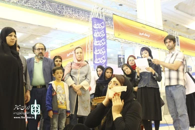 کارگاه غرفه ایران تئاتر در نمایشگاه مطبوعات