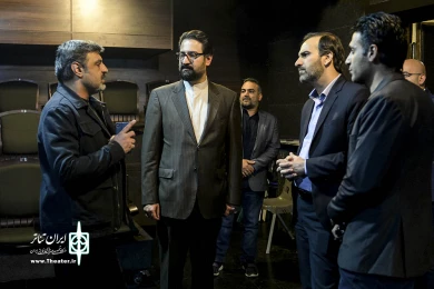 بازدید سید محمدمجتبی حسینی از تئاتر شهر