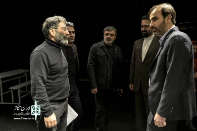 بازدید سید محمدمجتبی حسینی از تئاتر شهر