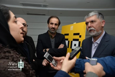 وزیر فرهنگ و ارشاد اسلمی در تئاتر فجر