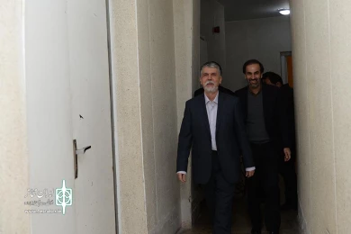 وزیر فرهنگ و ارشاد اسلمی در تئاتر فجر