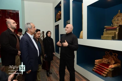 محمد نهاوندیان معاون اقتصادی نهاد ریاست جمهوری در تالار فردوسی