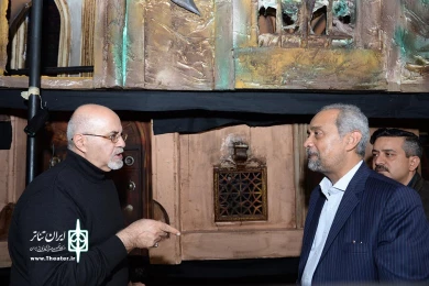 محمد نهاوندیان معاون اقتصادی نهاد ریاست جمهوری در تالار فردوسی