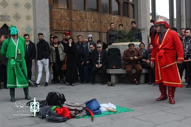 تئاترخیابانی به مناسبت شهادت حضرت فاطمه‎