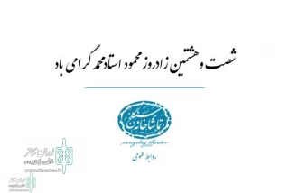 On the occasion of Mahmoud Ostad Mohamad 's birthday

The fourth teaser of the Sangelaj Theater Complex was released