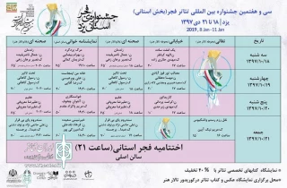 12 اثر نمایشی در چهارمین جشنواره تئاتر فجر استانی یزد اجرا می شود