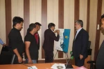 مراسم رو نمایی از پوستر دهمین جشنواره تئاتر استانی فجر در جیرفت برگزار شد. 4
