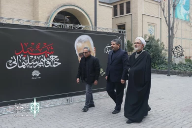 آیین تجدید عهد هنرمندان با شهید قاسم سلیمانی