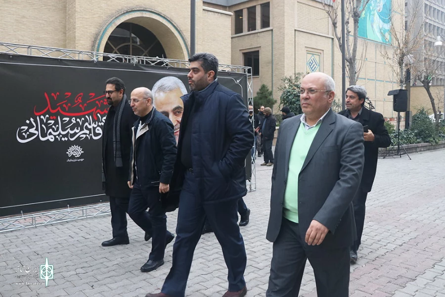 آیین تجدید عهد هنرمندان با شهید قاسم سلیمانی